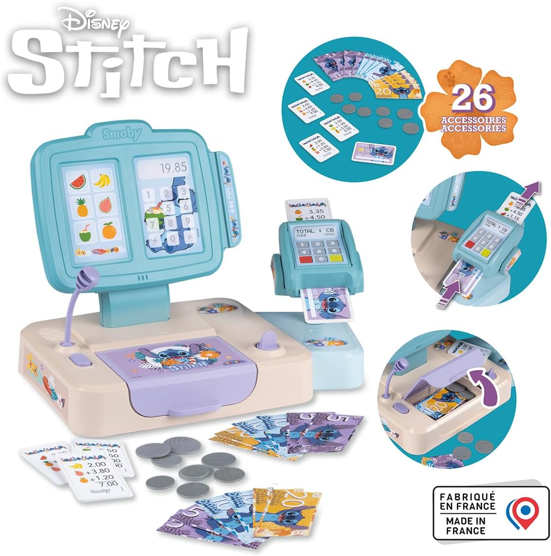 Buy Smoby Stitch Electronic Cash Register | Yallatoys.com