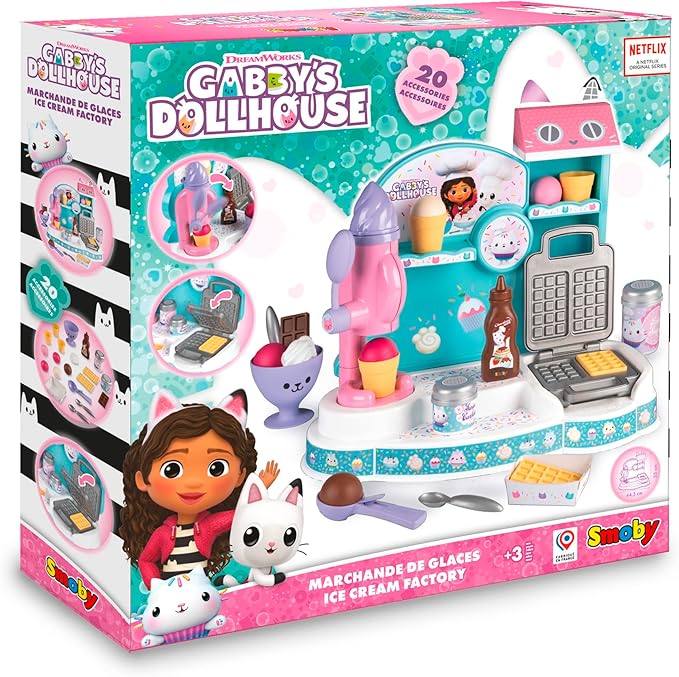 Buy Smoby Gabbys Dollhouse Ice Cream Factory | Yallatoys.com