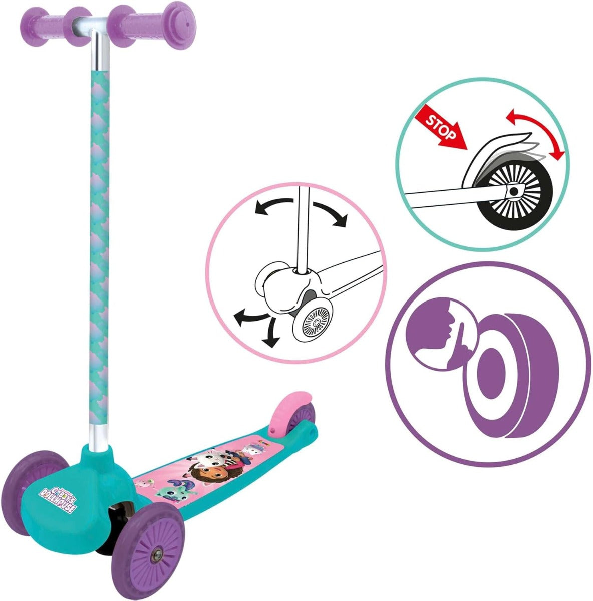 Buy Smoby Gabby 3 Wheel Twist Scooter | Yallatoys.com