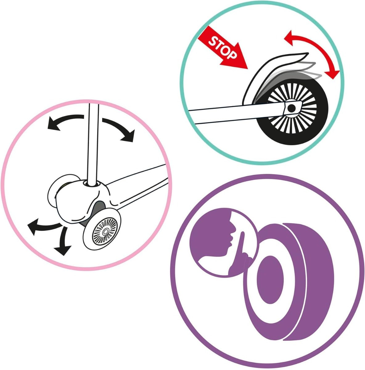 Buy Smoby Gabby 3 Wheel Twist Scooter | Yallatoys.com