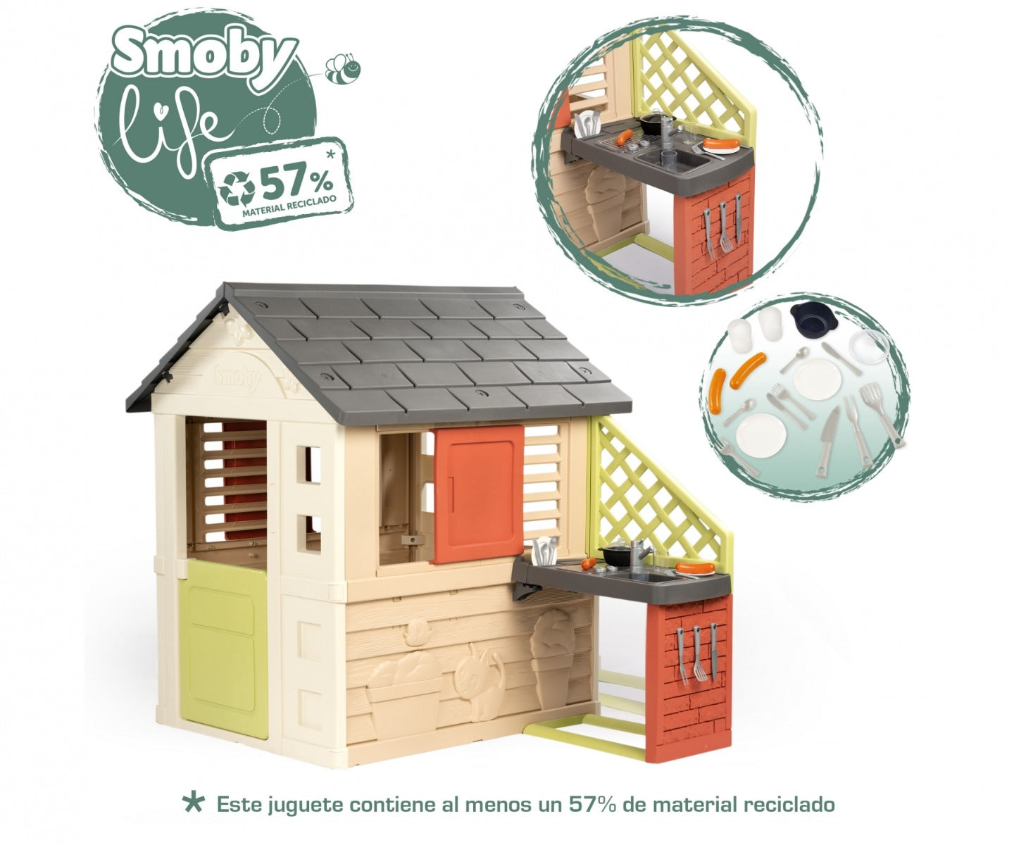 Buy Smoby Life Nature Playhouse And Kitchen | Yallatoys.com