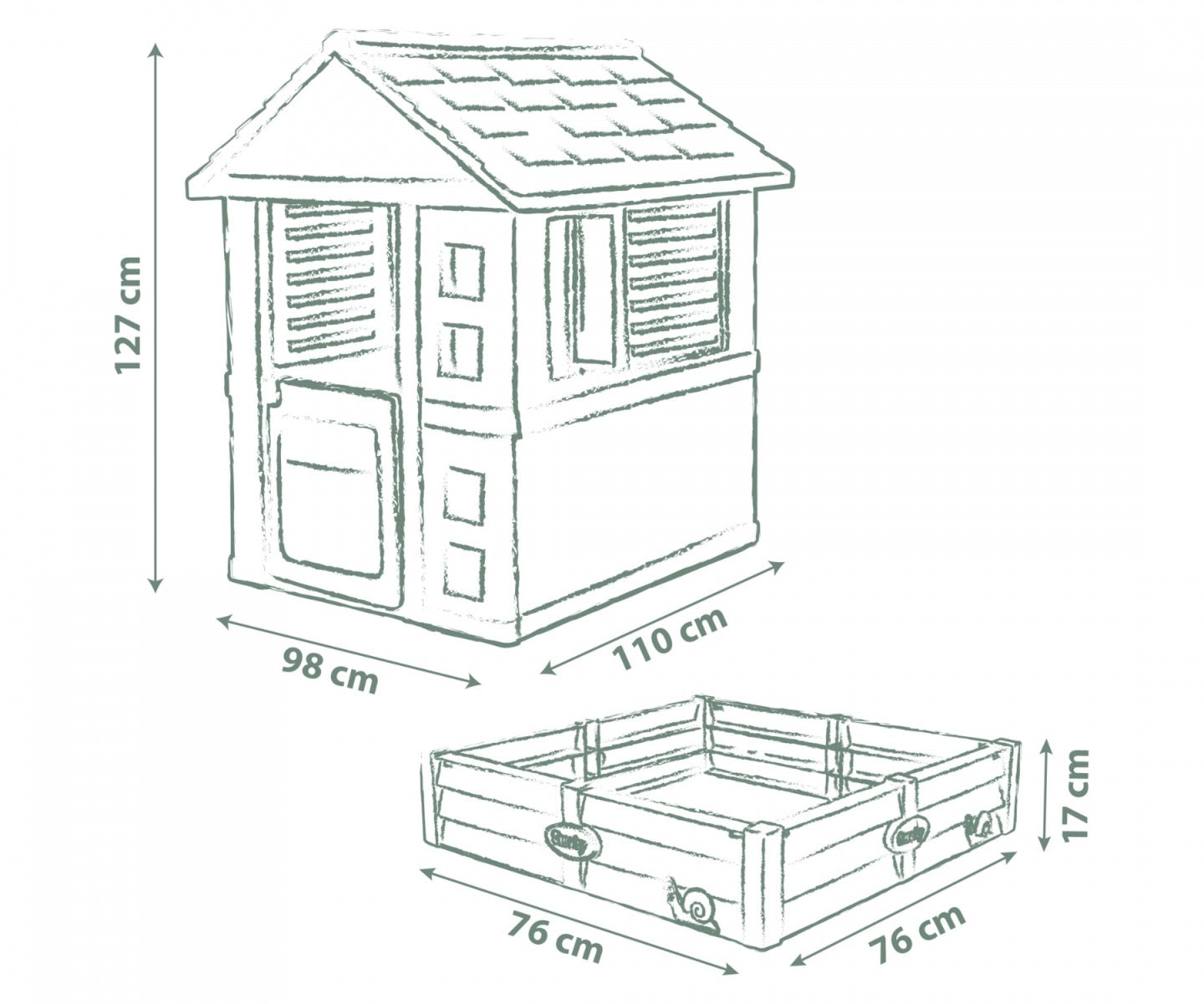Buy Smoby Life Square Playhouse | Yallatoys.com