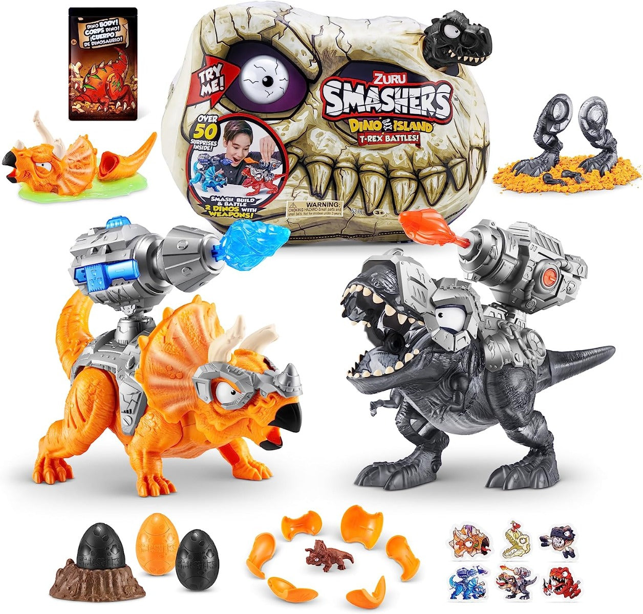 Buy Smashers Dino Island Series 1 T-Rex Battle Playset Egg (Sold Separately Subject to Availability) | Yallatoys.com