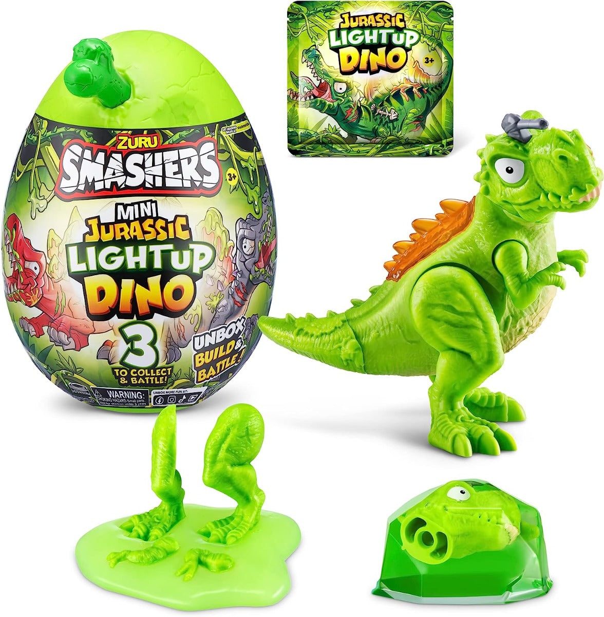 Buy Smashers Mini Jurassic Series 1 Mini Light Up Dino Egg (Sold Separately Subject to Availability) | Yallatoys.com