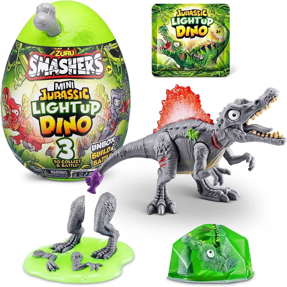 Buy Smashers Mini Jurassic Series 1 Mini Light Up Dino Egg (Sold Separately Subject to Availability) | Yallatoys.com