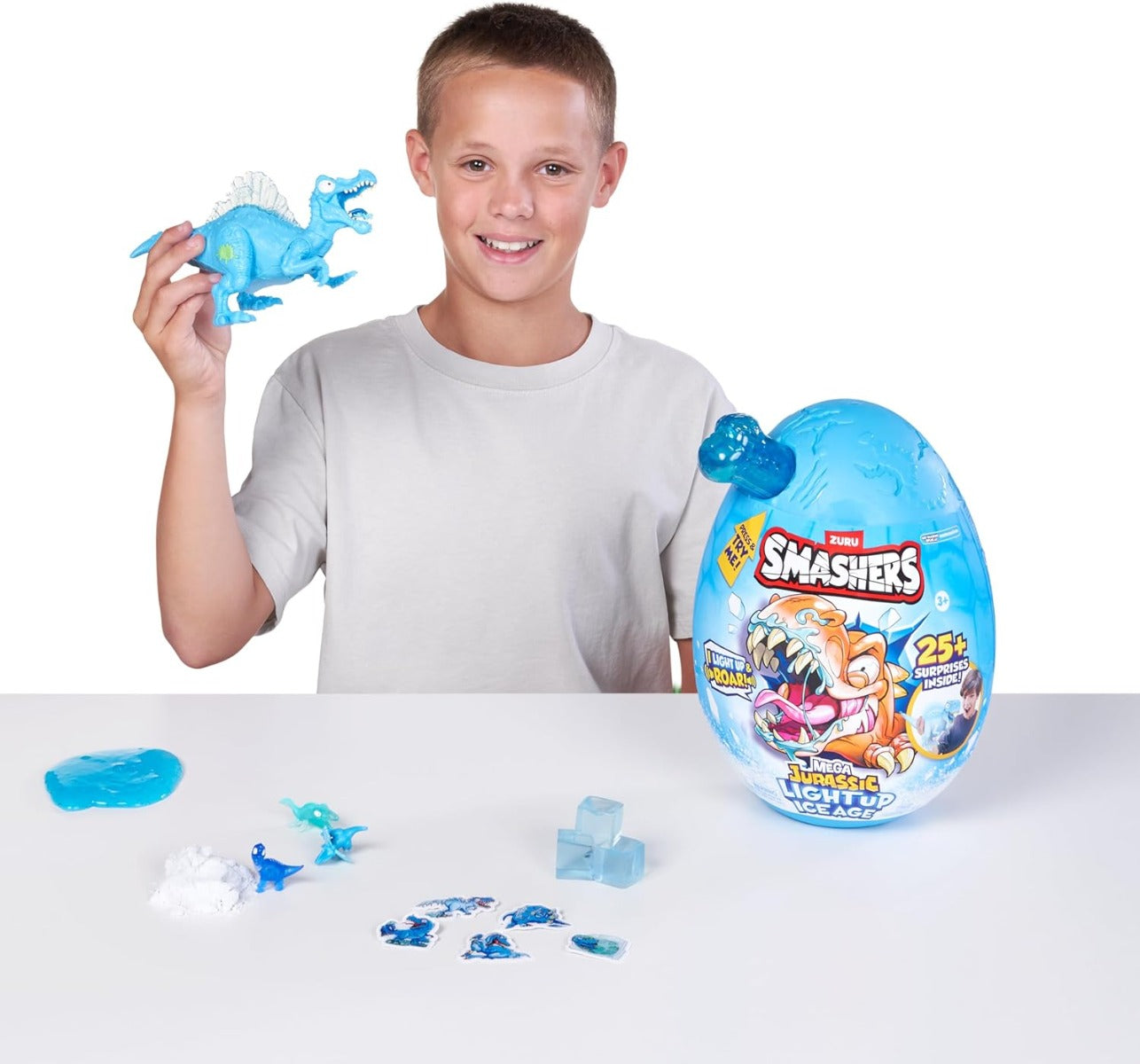 Buy Smashers Mega Jurassic Light Up Ice Age Spinosaurus | Yallatoys.com