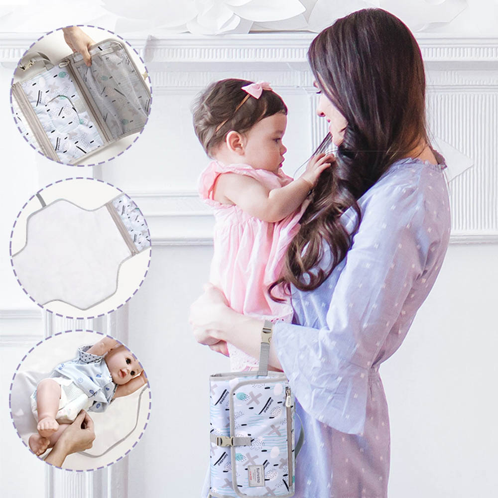 Sunveno Diaper Changing Pad Clutch Kit - Blue Sunveno Yallatoys