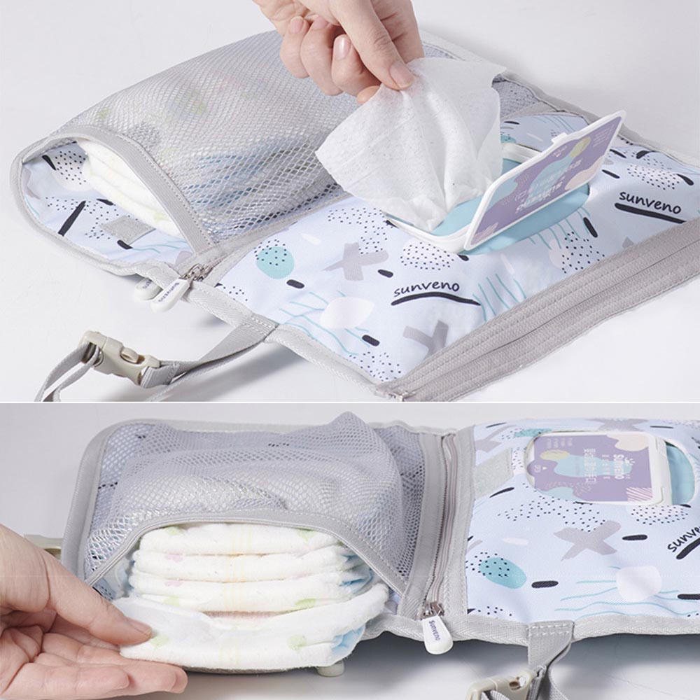 Sunveno Diaper Changing Pad Clutch Kit - Blue Sunveno Yallatoys