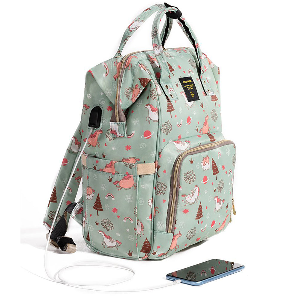 Sunveno Diaper Bags - Green Dream Sky Sunveno Yallatoys