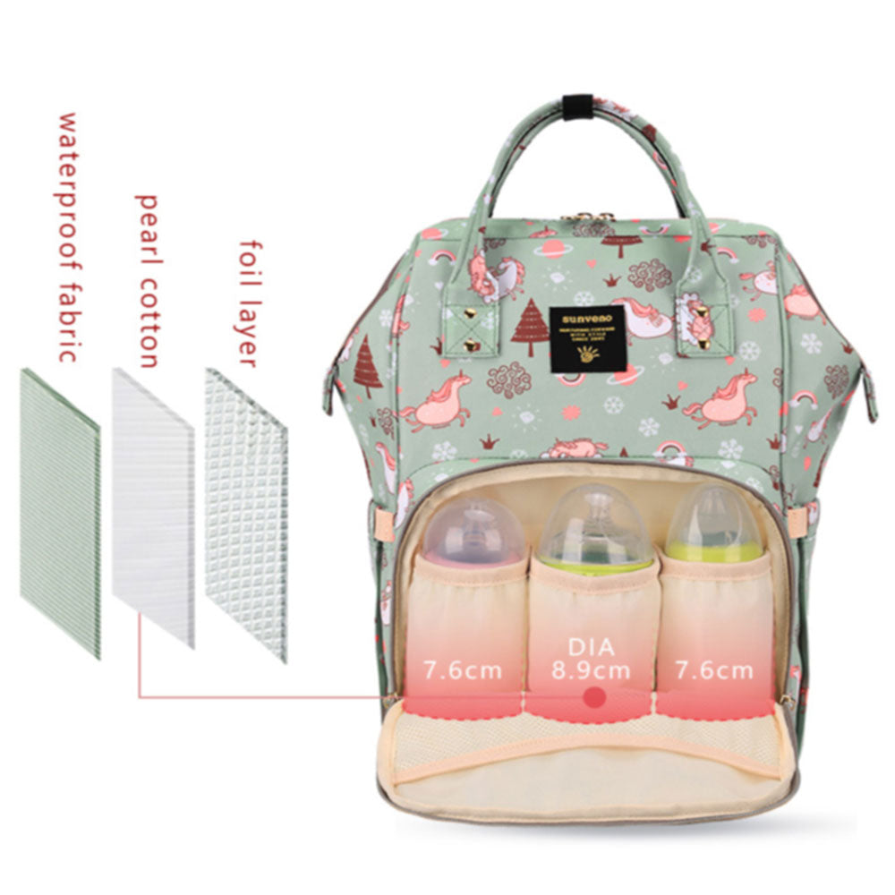 Sunveno Diaper Bags - Green Dream Sky Sunveno Yallatoys