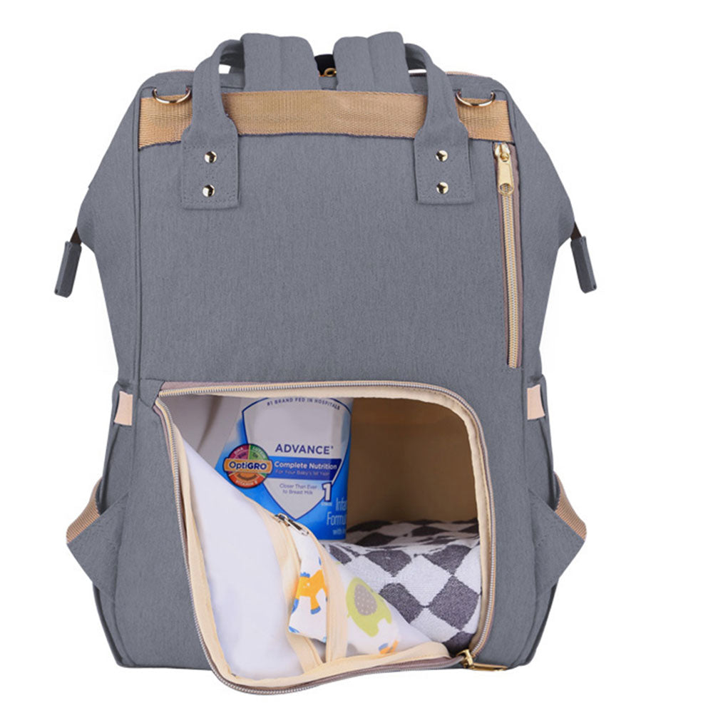Sunveno Diaper Bag With Usb - Grey Sunveno Yallatoys