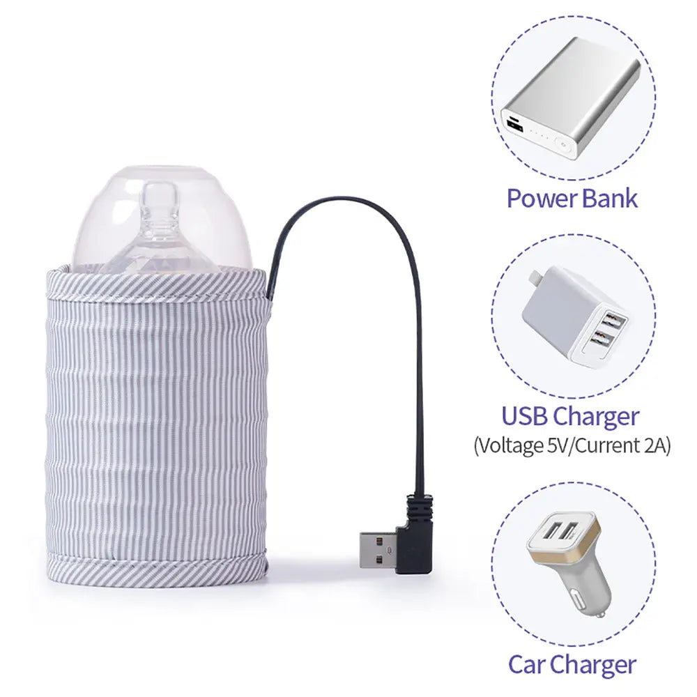 Sunveno - Travel Usb Milk Bottle Warmer - Grey Sunveno Yallatoys