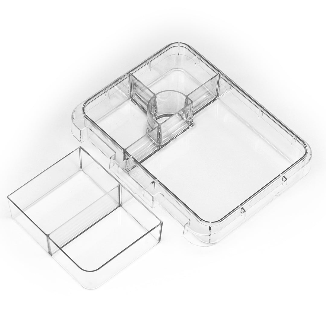 Buy Bonjour Snax Box Bento Mini Lunch Box 6/4 Compartments Blue Spaceman | Yallatoys.com