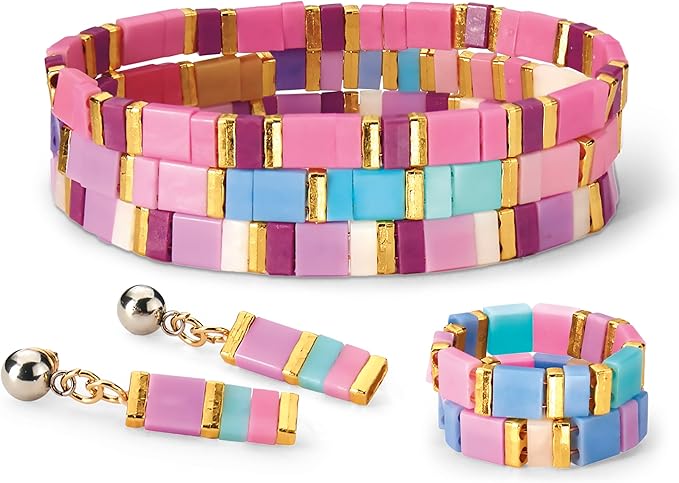 Buy Shimmer N Sparkle Dots & Dashes Tila Bead Bracelet Studio | Yallatoys.com