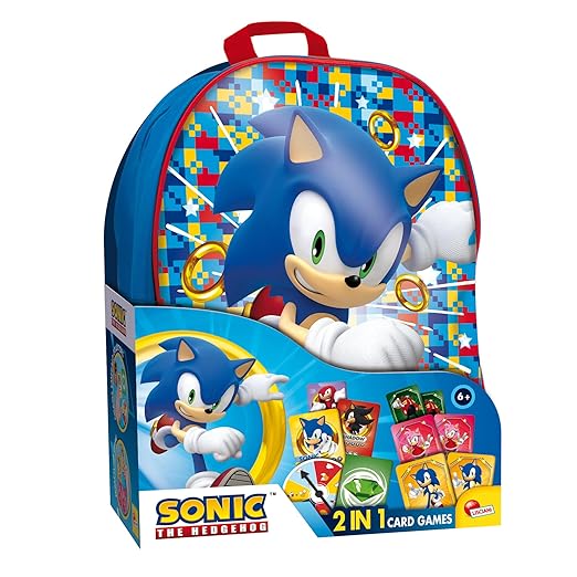 Buy Sonic The Hedgehog 2 in 1 Card Games in A Backpack | Yallatoys.com