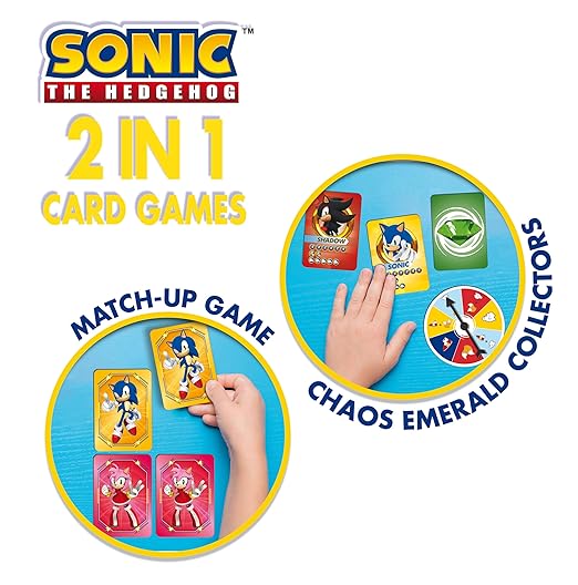 Buy Sonic The Hedgehog 2 in 1 Card Games in A Backpack | Yallatoys.com