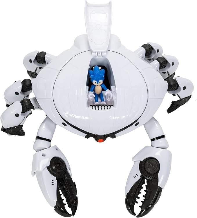 Buy Sonic 3 Movie Toys Crab Mech Pinching Claws Playset with 2.5 Inch Sonic Action Figure | Yallatoys.com