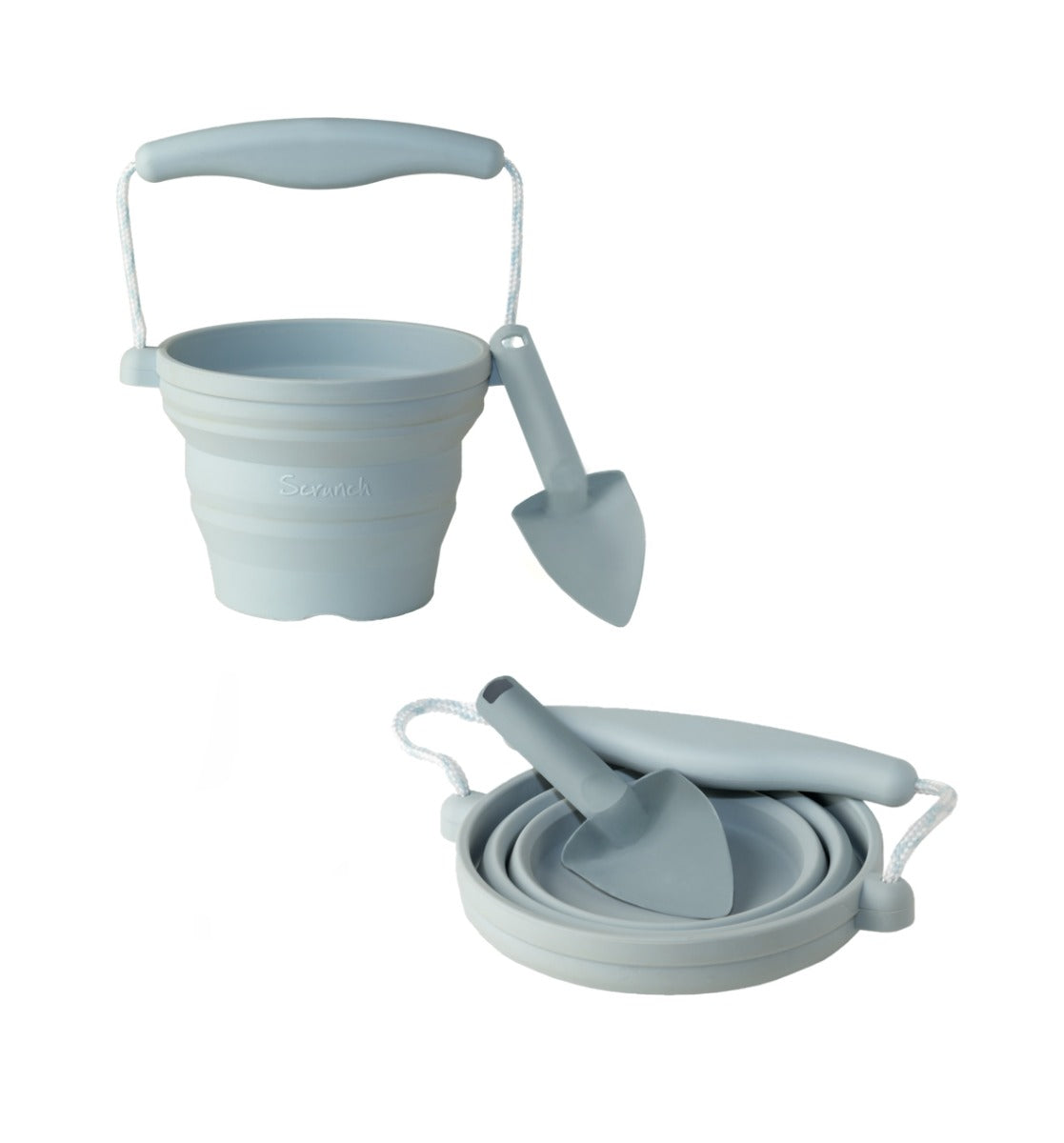Buy Scrunch Seedling Pot with Trowel Duck Egg Blue | Yallatoys.com