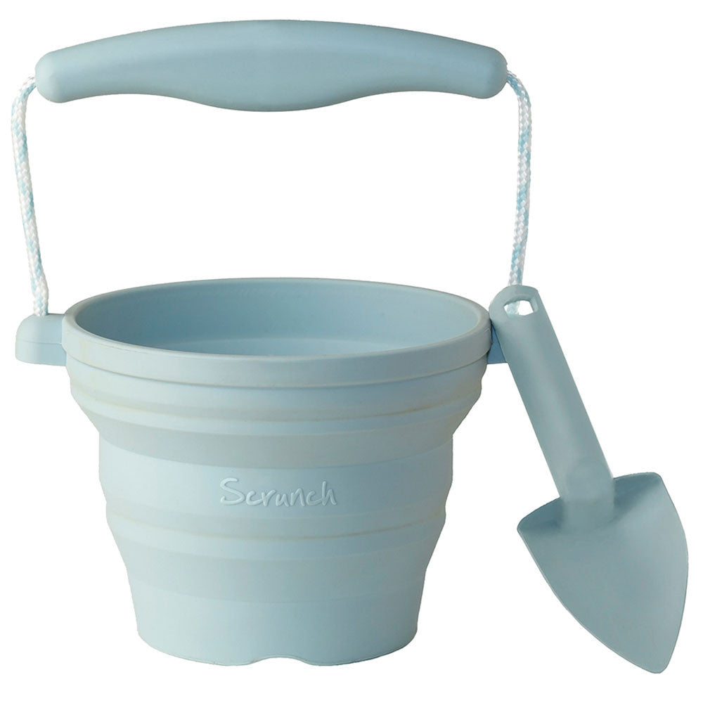 Buy Scrunch Seedling Pot with Trowel Duck Egg Blue | Yallatoys.com