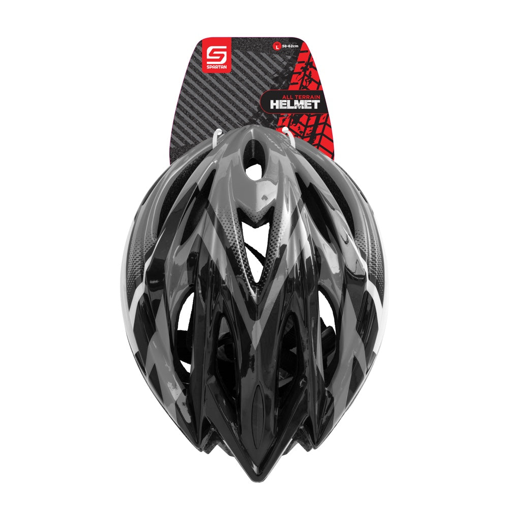 Buy Spartan All Terrain Bicycle Helmet Black Grey | Yallatoys.com