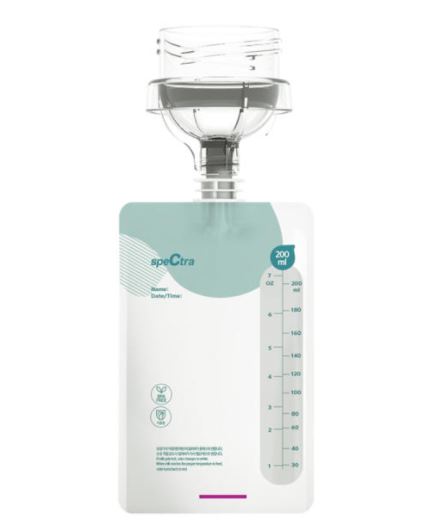 Spectra Milk Storage Bag With Connector 200ml 10pcs Spectra Yallatoys