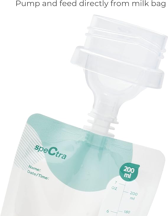 Spectra Milk Storage Bag With Connector 200ml 10pcs Spectra Yallatoys