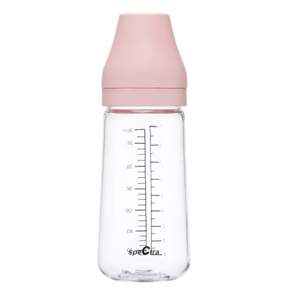 Spectra PA baby bottle 260ml Cream Pink 1pc Spectra Yallatoys