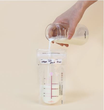 Spectra Clean Breast Milk Storage Zipper Bag 180ml 60 pcs Spectra Yallatoys