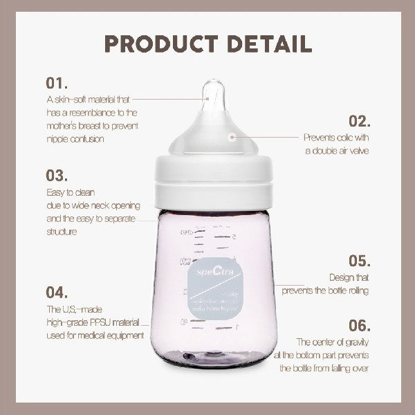 Spectra All New PPSU Baby Bottle 160ml (Sold Separately Subjected to Availability) Spectra Yallatoys