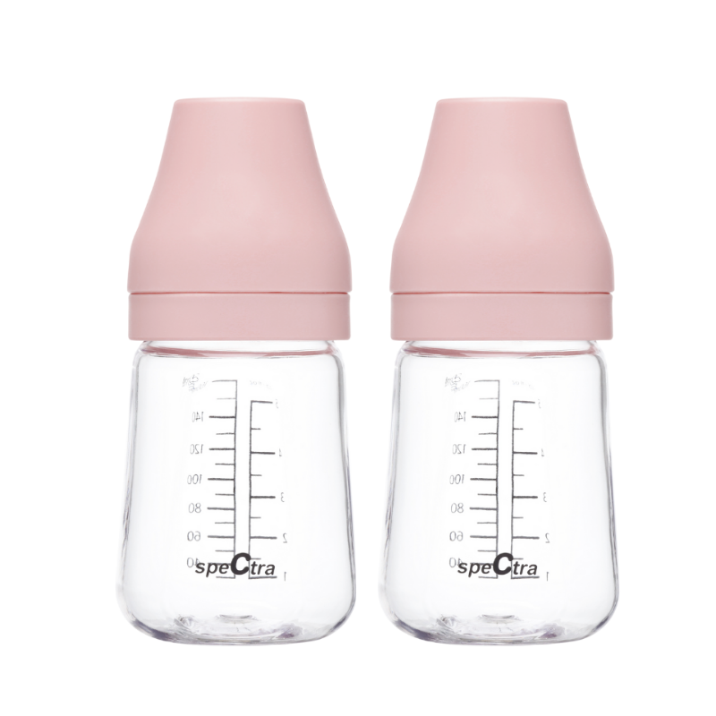 Spectra PA baby bottle 160ml Cream Pink 2pc Spectra Yallatoys