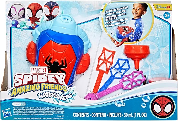 Buy Spidey And His Amazing Friends Water Webs Bubble Slinger  | Yallatoys.com