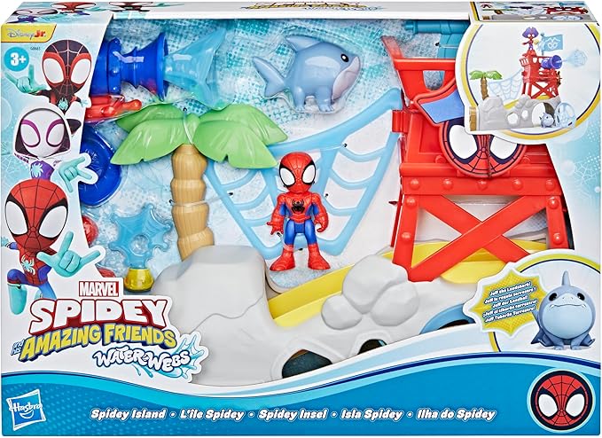 Buy Spidey And His Amazing Friends Water Webs Spidey Island Playset | Yallatoys.com
