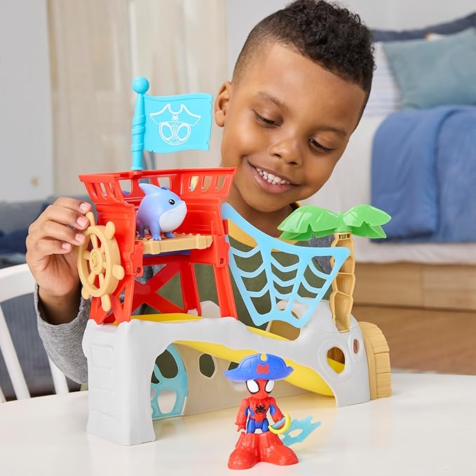 Buy Spidey And His Amazing Friends Water Webs Spidey Island Playset | Yallatoys.com