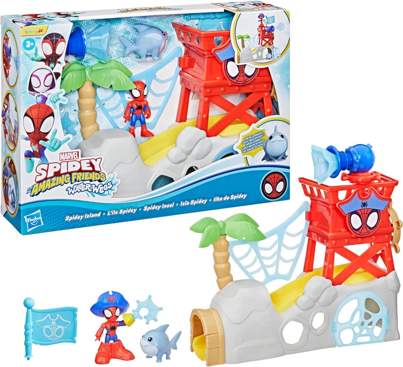 Buy Spidey And His Amazing Friends Water Webs Spidey Island Playset | Yallatoys.com