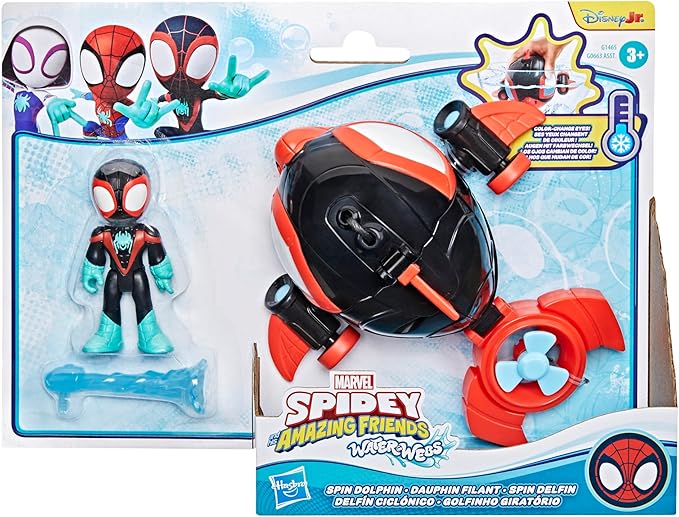 Buy Spidey And His Amazing Friends Marvel Water Web Spin Dolphin | Yallatoys.com