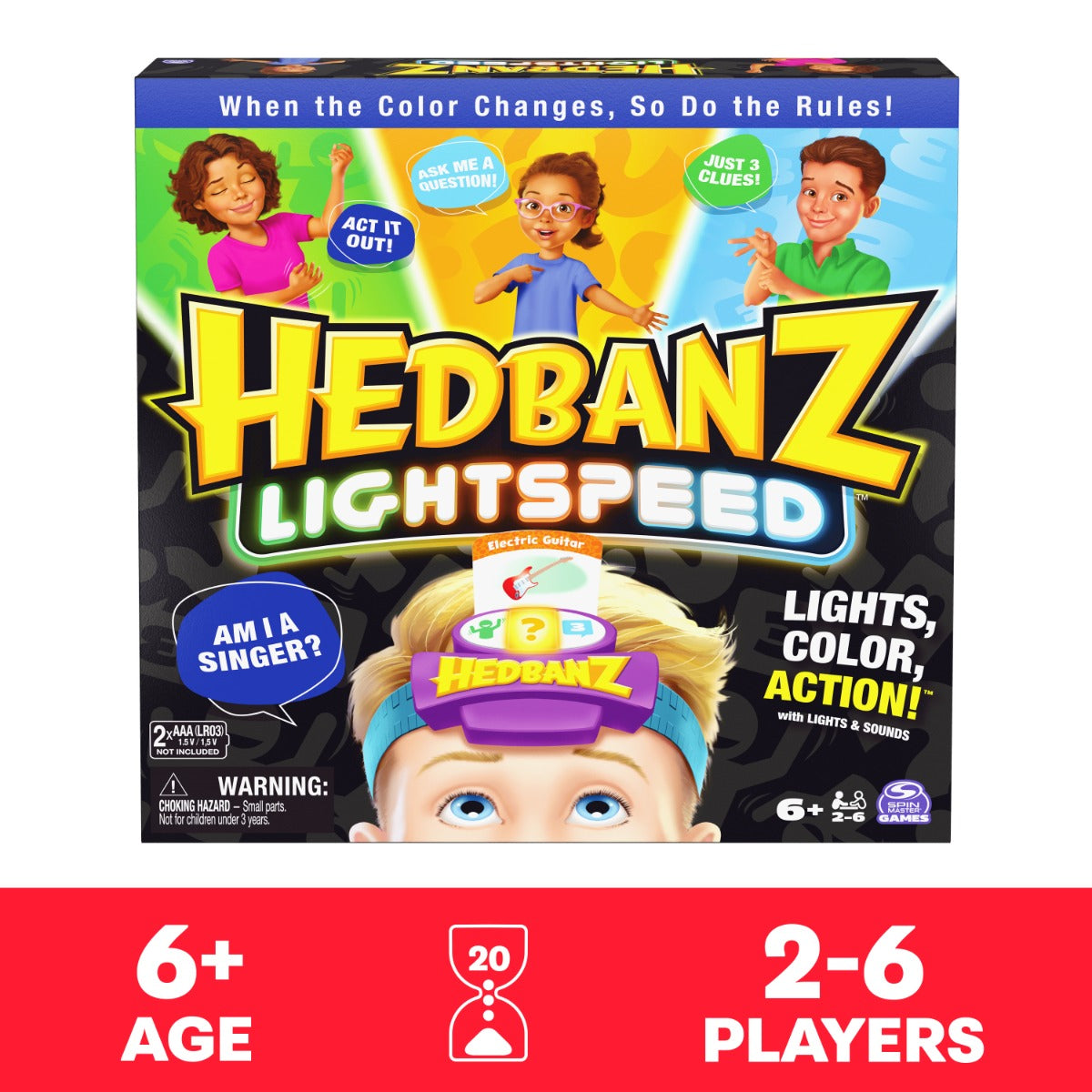 Buy Spin Master Game Hedbanz Light Speed Set | Yallatoys.com