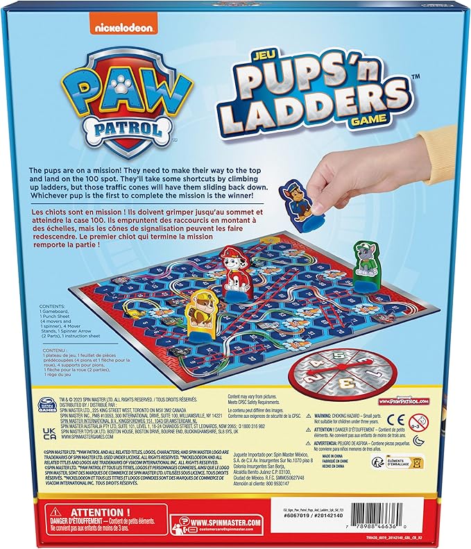 Buy Spin Master Games Pups N Ladders Paw Patrol | Yallatoys.com