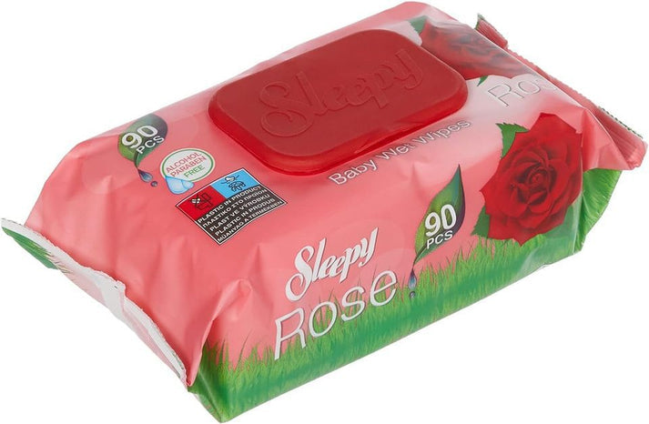 Sleepy Rose Wet Wipes 90pcs Sleepy Yallatoys