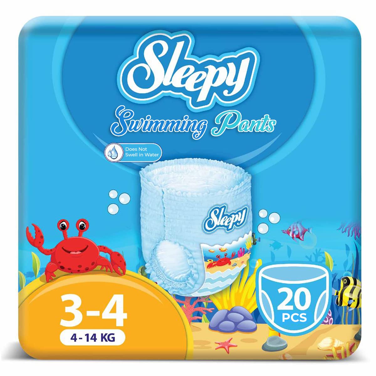 Sleepy Size 3 to 4 Swimming Pants 20pcs 4-14kgs Sleepy Yallatoys