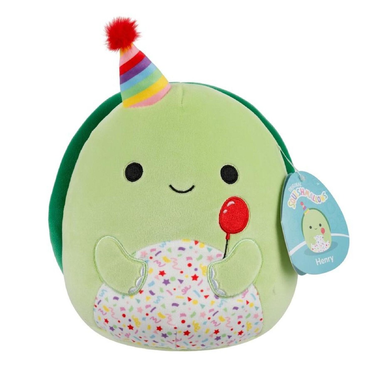 Buy Squishmallows Celebration Henry the Turtle with Confetti Belly and Party Hat 7.5Inch Plush | Yallatoys.com