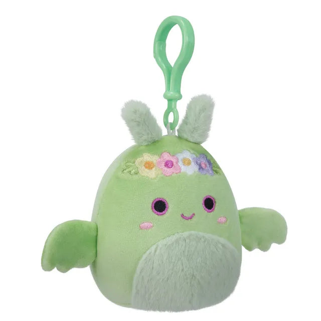 Buy Squishmallows Tove Mothman Clip On Plush Toy Mint Green | Yallatoys.com