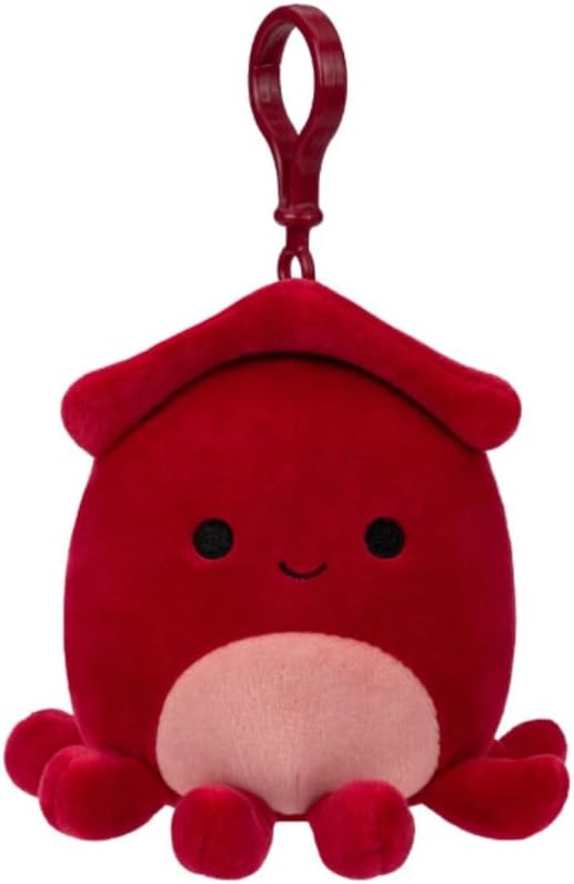 Buy Squishmallows Little Plush Clip on  Altman Red Squid 3.5inch | Yallatoys.com
