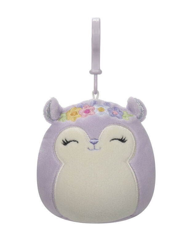 Buy Squishmallows 3.5inch Clip-On Sydnee The Squirrel Plush Toy | Yallatoys.com