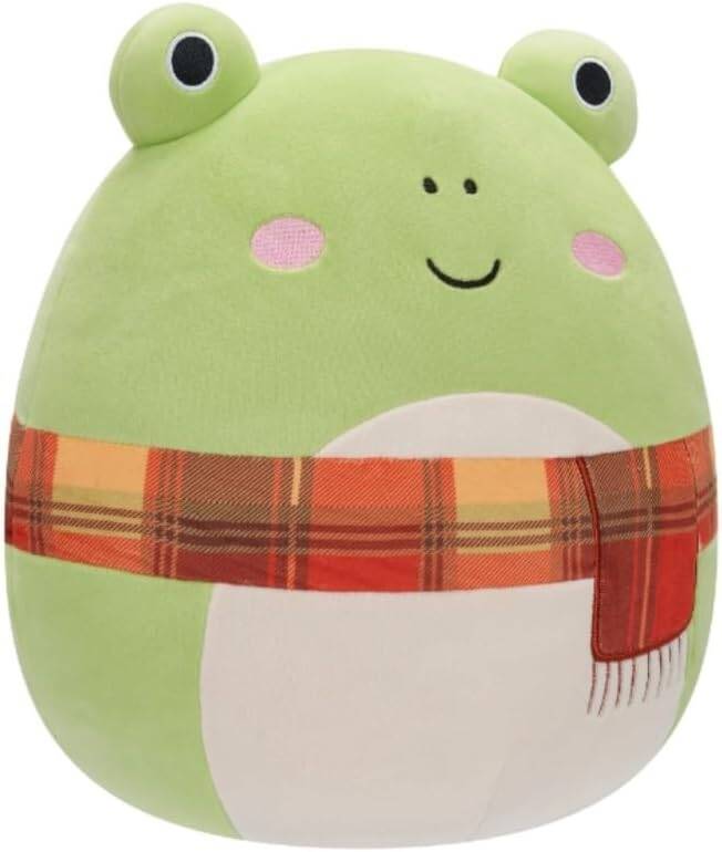 Buy Squishmallows 12inch Medium Plush Wendy Green Frog with Plaid Scarf | Yallatoys.com
