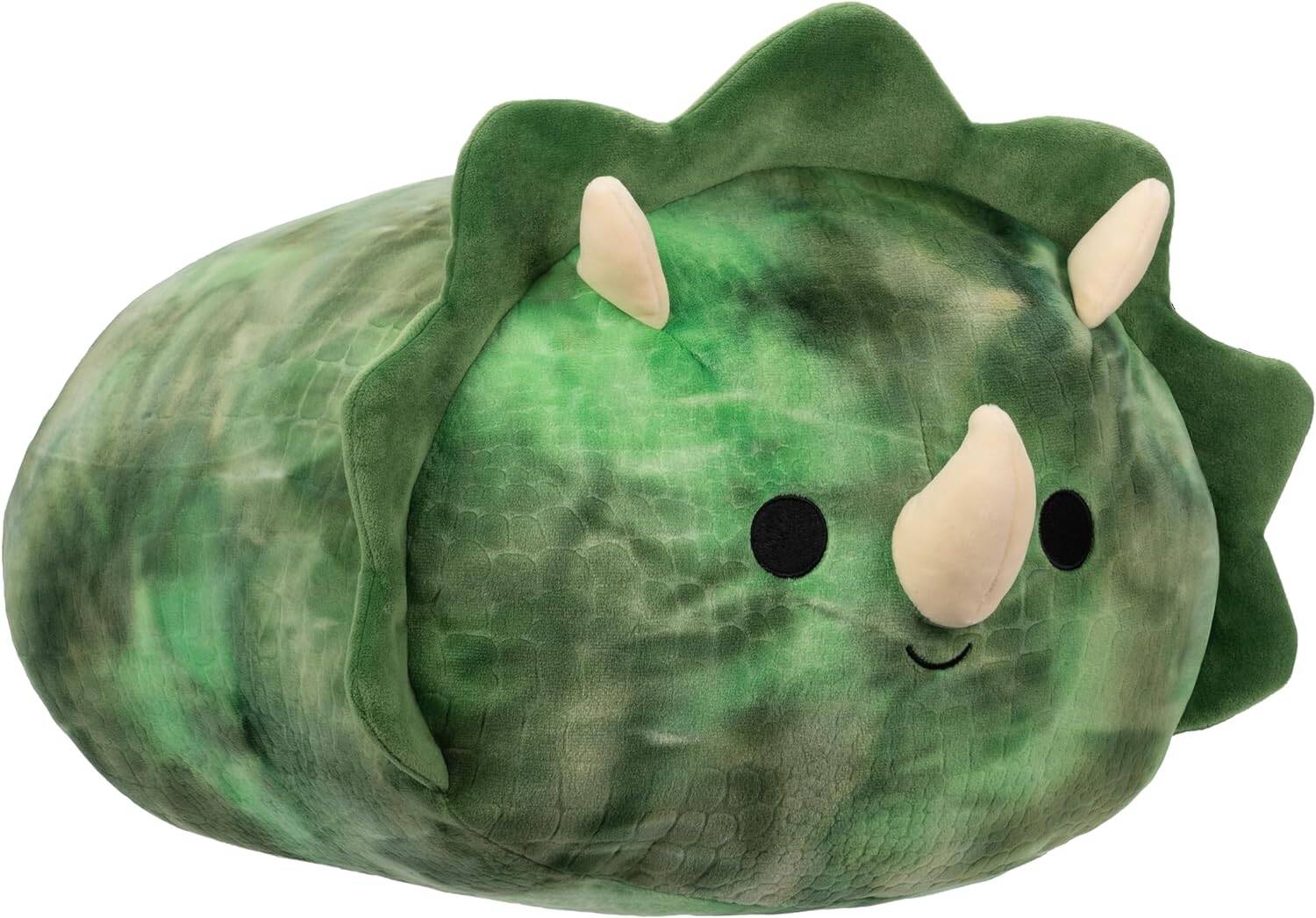 Buy Squishmallows 12inch Medium Plush Stackables Trey Textured Green Triceratops | Yallatoys.com