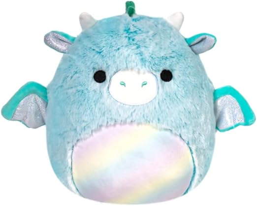 Buy Squishmallow Fuzzamallows Medium Plush Lorelai Teal Dragon | Yallatoys.com
