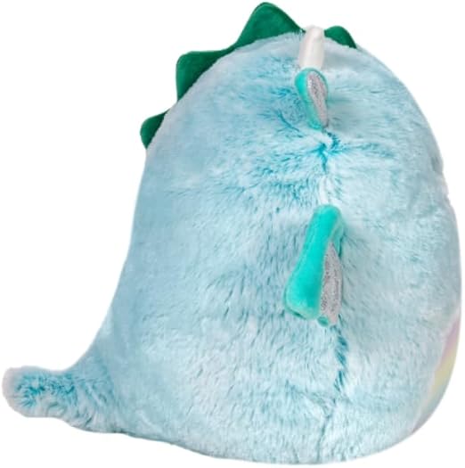 Buy Squishmallow Fuzzamallows Medium Plush Lorelai Teal Dragon | Yallatoys.com