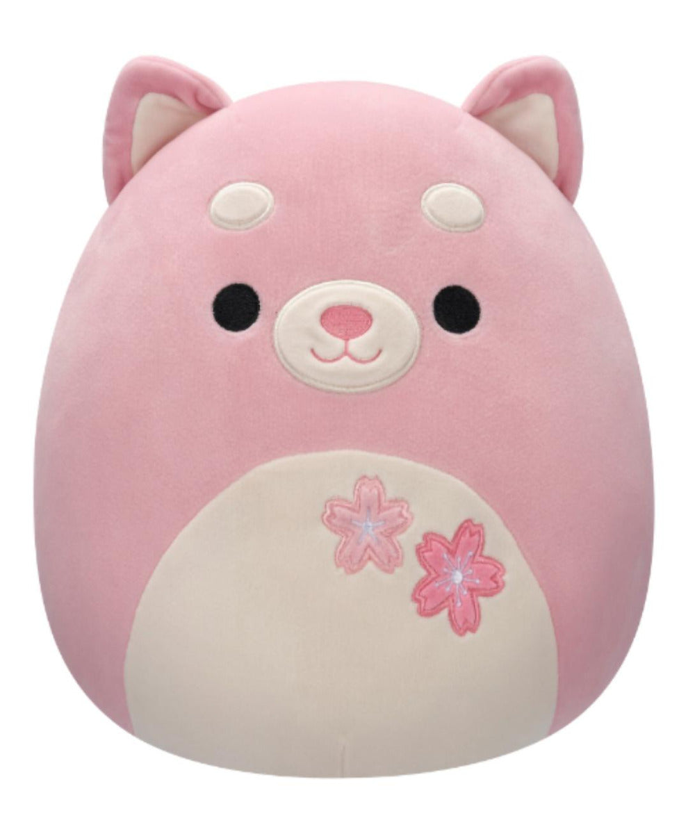 Buy Squishmallows 12inch Plush Etude Pink Shiba with Sakura Flowers | Yallatoys.com