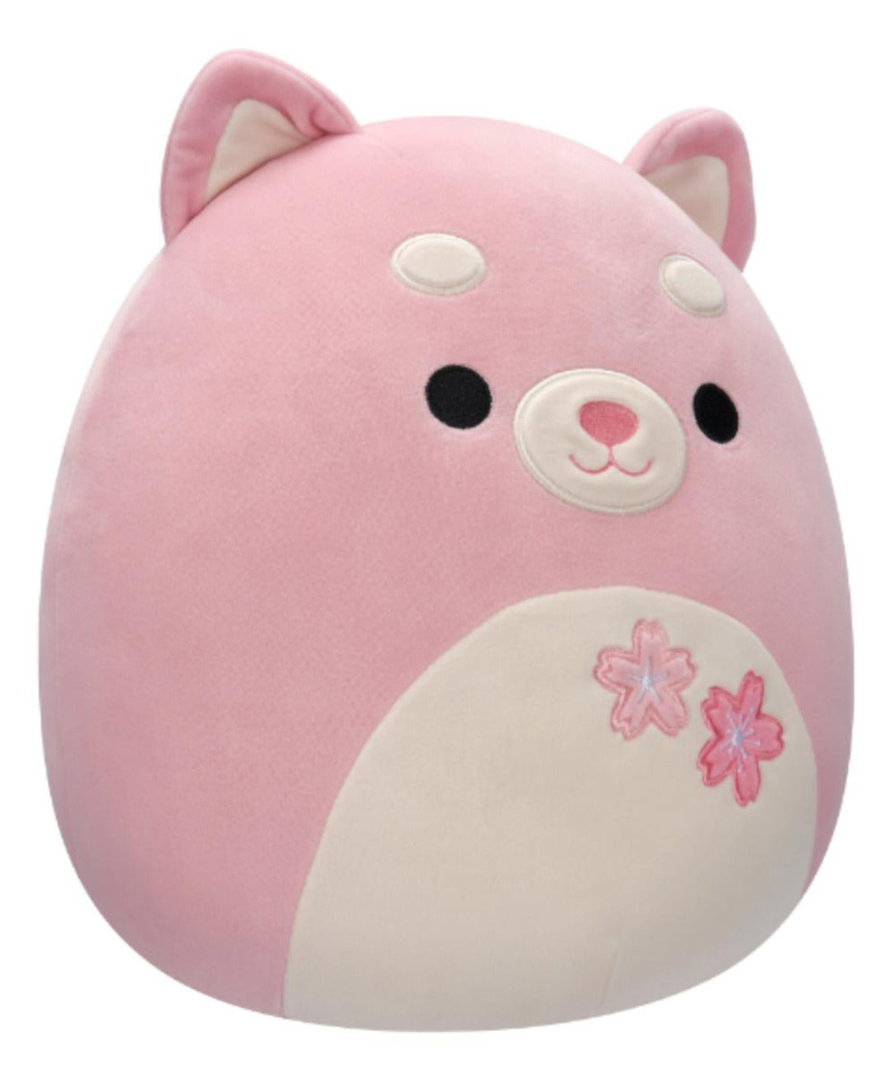 Buy Squishmallows 12inch Plush Etude Pink Shiba with Sakura Flowers | Yallatoys.com