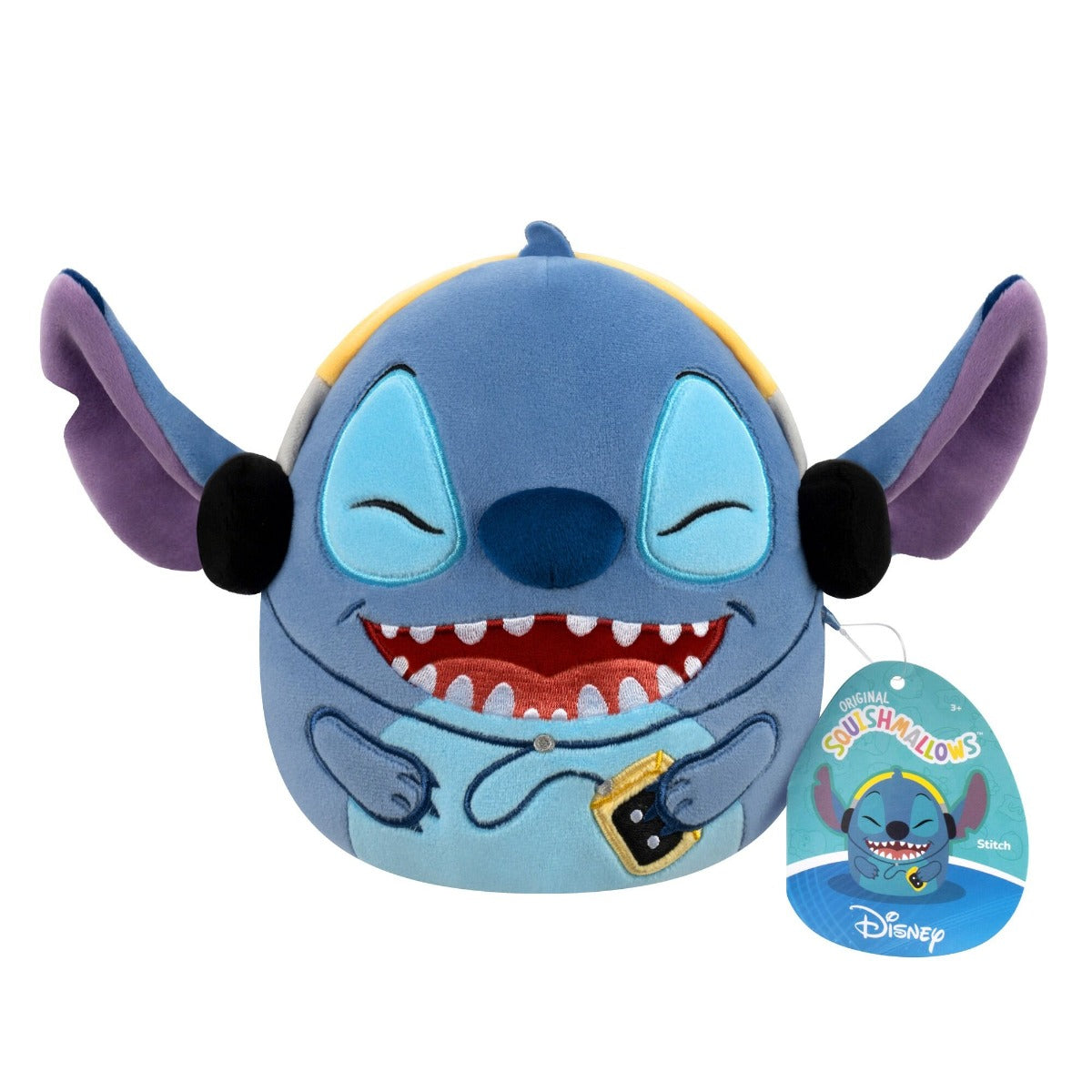 Buy Squishmallows Little Plush Disney Stitch with Headphones 6.5Inch Plush | Yallatoys.com